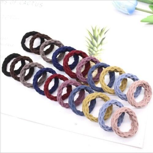 50bag 100pcs/bag ring hair rope nylon Rubber Band seamless girls Ties elastic hair bands accessories scrunchy Headwear
