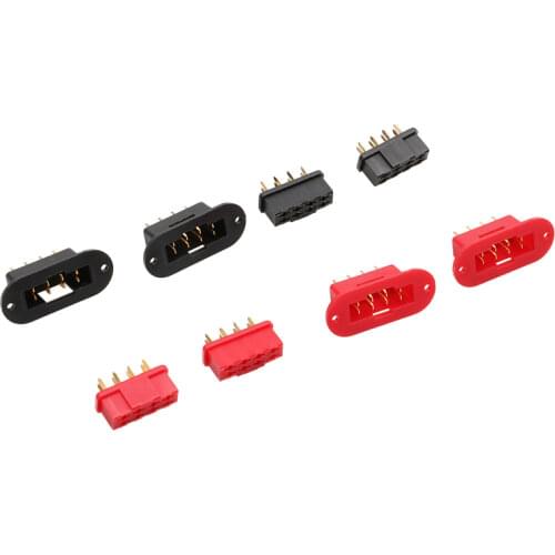 2pair MPX 8 Pins Connector Gold Plating Servo Plug Multiplex 8 Core Charger Low Current Connecting Adapter for RC Car Airplane
