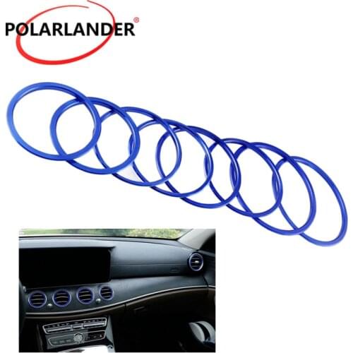 For Benz E class W213 E200 300L Car Air Condition Vent Outlet decoration Trim rings Cover Interior accessories 8pcs