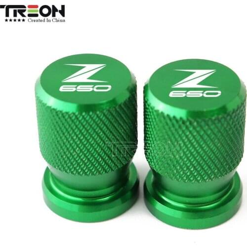 For KAWASAKI Z650 CNC Aluminum Universal Motorcycle Accessorie Moto Wheel Tire Valve Stem Caps Airtight Covers