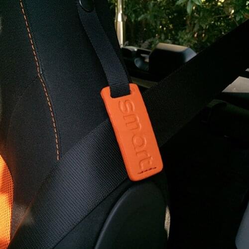 Car Safety Seat Belt Retainer Adjuster Shoulder Neck Protector For Smart 451 453 fortwo forfour Mini Cooper S JCW Accessories