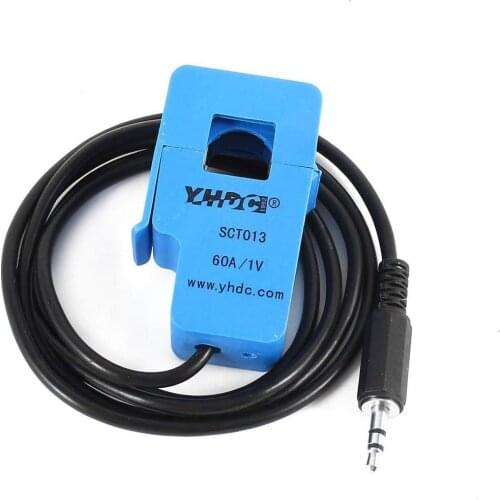 Free shipping SCT013-060 Input 60A Output 1V Suspension Type Split Core Current Sensor AC Current Transformer Test Current