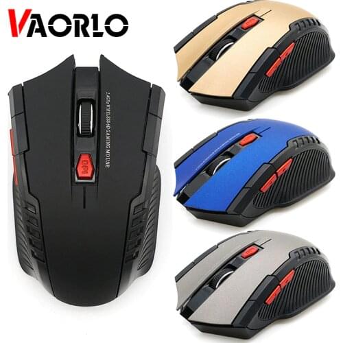 VAORLO 2.4GHz Optical Wireless Mouse Gamer 2000DPI Cordless Mice For Gaming Computer PC Laptop Cordless Mice [Free GIFT]