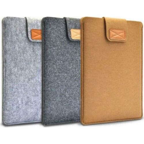 7.9-10'' Sleeve Bag Case Universal Wool Felt Fabric Tablet Cover for ipad 2018 air 1 mini huawei Samsung 10.1 MIpad 4 Pouch Capa