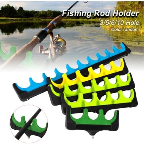 3/5/6/10 Holes Fishing Rod Holder Rod Stand Holder 16-48cm EVA Soft Fishing Pole Tackle Carp Fishing Pole Accessories Tackle
