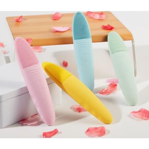 Electric Silicon Facial Cleansing Brush Instrument Rechargeable Battery Facial Face Skin Care Tools Waterproof face Cleanser