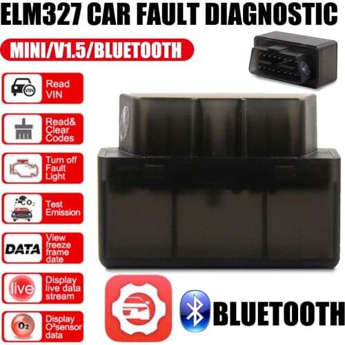 ELM327 Bluetooth V2.0 Mini OBD2 Scanner Adapter OBDII Car Diagnostic Tools Code Reader For Android Windows
