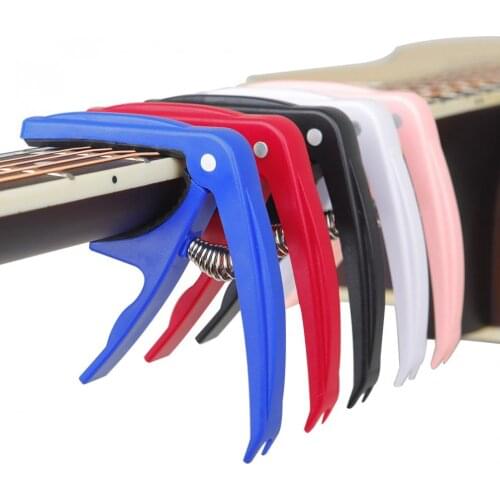 ABS Resin Colorful Guitar Capo with Pin Puller for Acoustic Electric Guitar Ukulele Tuning
