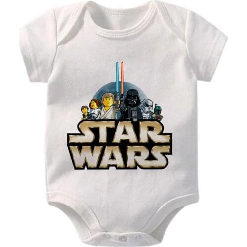 New Star Wars with Infant Bodysuits Spring Summer Round Neck Baby Bodysuits Harajuku Newborn Jumpsuit Dropship