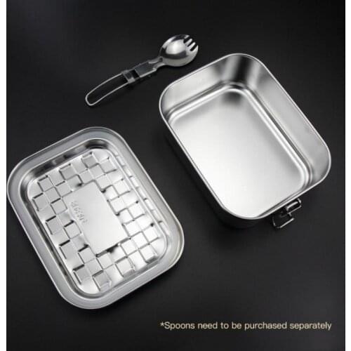 New Lunch Box 304 Stainless Steel Silicone Seal Ring Leakproof Bento Box Snacks Containers Sealed Insulated Lunch Box Kitchen