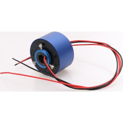 Hollow shaft slip ring hole Diameter 12.7mm 6 Channels 12 Channels 10A Outer Diameter 54mm SRT012 Slip ring