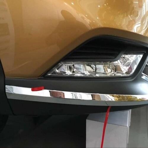 For Nissan Qashqai J11 2016 2017 2018 2019 Front Corner Trim Strip Modified Front Bumper Anti-Friction Strip Car Accessories