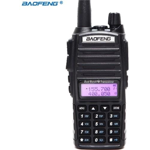 BAOFENG UV-82 5W Portable Walkie Talkie VHF/UHF Dual Band Long Range 2 PTT UV82 Two Way Radio Amateur Two Way CB Ham Radio