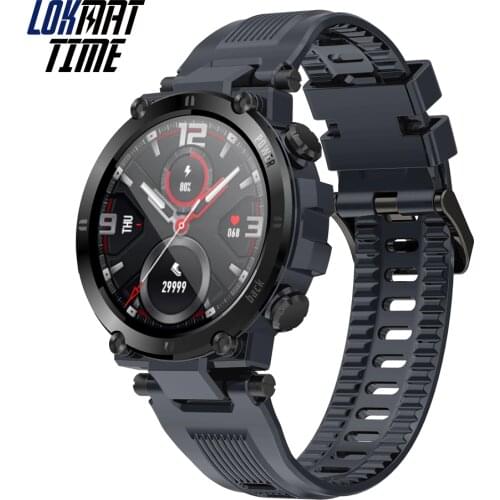 Lokmat Time New Fitness Smart Watch Man Women Sport Outdoor Waterproof Smart Watches Clock Heart Rate Monitor For iOS Android