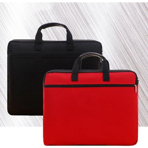 Unisex handbag Portable Large Capacity Oxford Cloth Zipper Document Storage Bag Pouch Student file bag