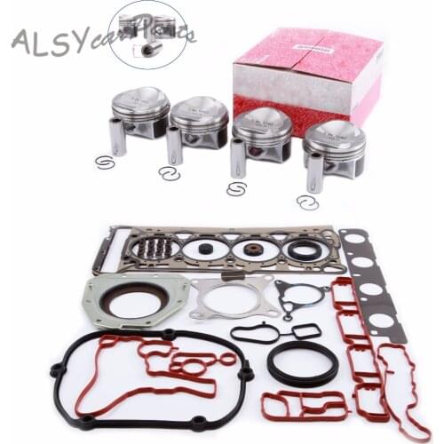 YIMIAOMO 06H 107 065 BS Engine Piston Cylinder Head Gasket Oil Seal Repair Kit For Audi A4 VW Passat B7 Golf Skoda 1.8T Pin 21mm