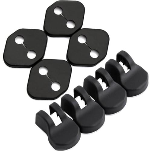 8pcs Car Door Lock Protector CoverDoor Check Arm Protection Cover For Honda Fit Jazz Accord City Odyssey Crosstour CRV Civic