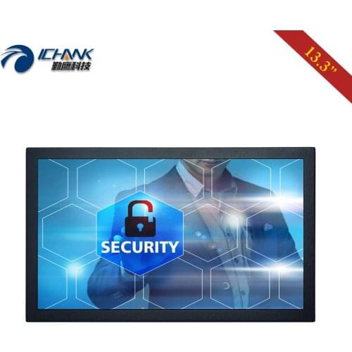 ZB133TC-25D/13.3" inch 1920x1080p 16:9 VGA USB HDMI Built-in Speaker Multi-point Capacitive Touch LCD Screen PC Monitor Display