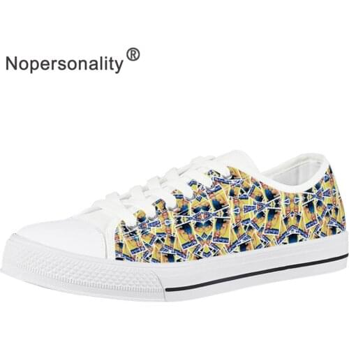 Nopersonality Stickers Printed Women Canvas Shoes Low Top Summer Casual Sneakers Shoes for Laides Girls Flat Vulcanize Shoes