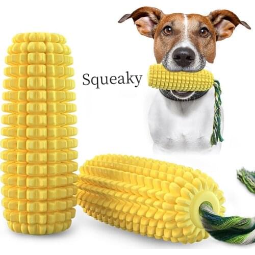 Dog Chew Toy Corn Squeaky Pet Dog Teeth Cleaning Toy Dog Toothbrush Sounding Dog Toy Dog Accessories Pets Products
