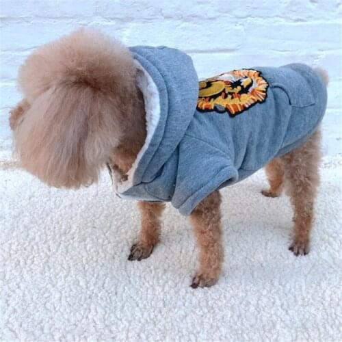 Winter Dog Hoodie Small Dog Clothes Garment Warm Pet Clothing Yorkie Poodle Bichon Pomeranian Schnauzer Dog Coat Jacket Outfit