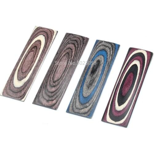 1pc 4 colors DIY Knife Handles Making material wood blanks Color wood Handle Parts Grips Home DIY handicraft materials 12x4x1mm