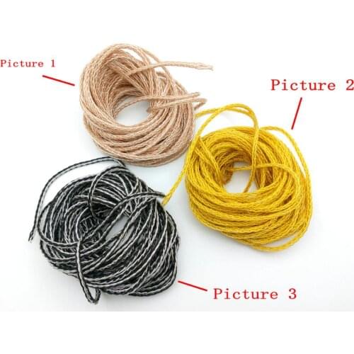 10M DIY 8-core Earphone Audio Upgrade cable for headphone Headset Single Crystal Copper