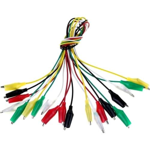 10pcs 5 colors 28mm Alligator Clips Electrical DIY Test Leads Alligator Double-ended Crocodile Clips Roach Clip Test Jumper