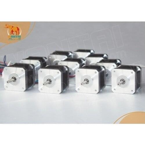 10 PCS Nema 17 Stepper Motor 70OZ-IN,2.5A CNC Cutting and Mill of wantai