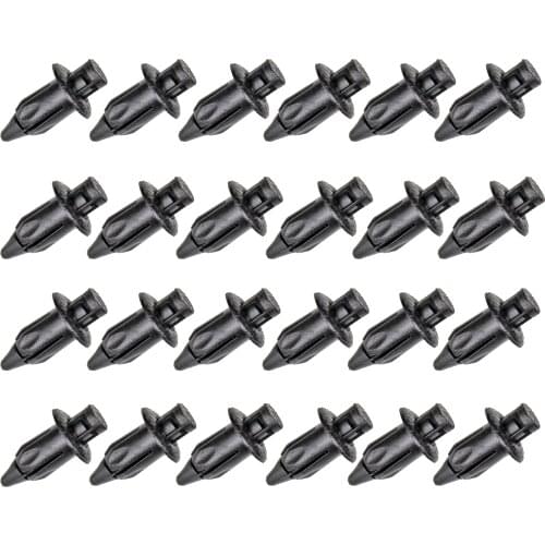 20x 7mm Plastic Clip Rivet Retainer For Toyota Yaris 2009 2010 2011 2012 2013 2014 Bumper Cover 90467-07071-22 Black