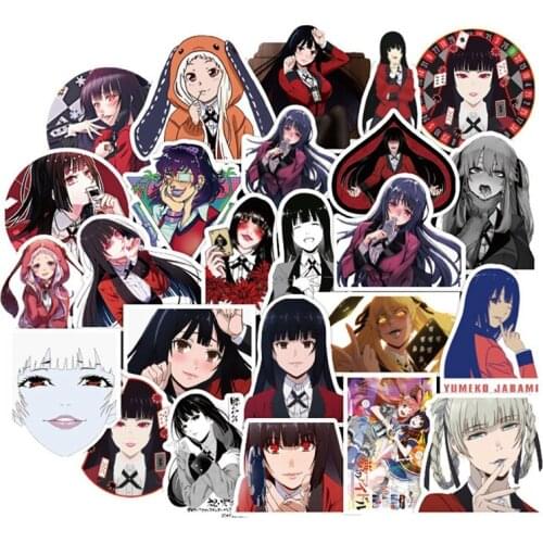 50pcs Anime Stickers Cool Cartoon Sticker for Graffiti Skateboard Guitar Suitcase Motorcycle Case Car Anime Sticker for Kid Toys