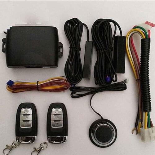 Car alarm central locking with remote start and alarm car security auto alarm bite alarm start stop button signaling starline a9