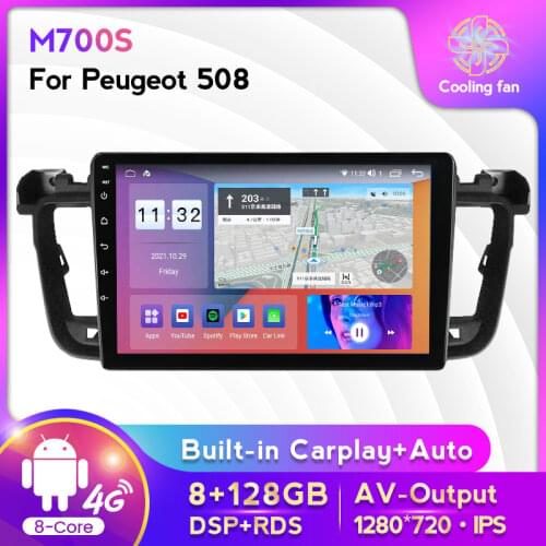MEKDEDE 2.5D+IPS Screen 2G+32G For For PEUGEOT 508 2011 - 2018 Car Radio Multimedia Video Player Navigation GPS No 2 din dvd