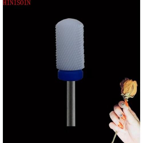 White Ceramic -1PCS -Nail Drill Bit - Large Smooth Top Bit - M (0102.066)