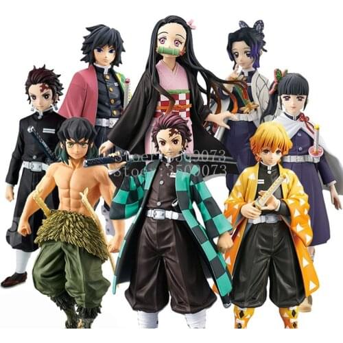 15cm Demon Slayer Anime Figure Kamado Tanjirou Agatsuma Zenitsu PVC Action Figure Toy Kimetsu no Yaiba Figurine Model Doll Gift