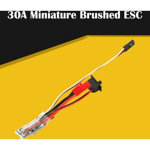 Hot Sale 30A Mini Brush ESC with Brake Motor Speed Controller for RC Boat Car Using Bidirectional Easy Install
