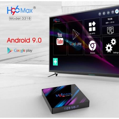H96 Max TV Box 4K HD RK3318 Quad-Core Android 9.0 Double WIFI Wireless TV Set-top Box 3D Media Player 2.4G/5G Wifi 4+32G