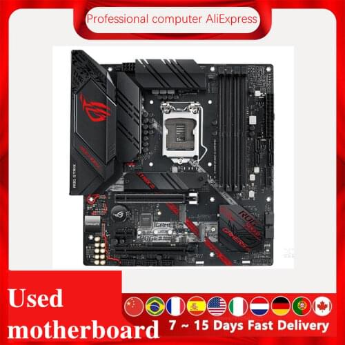 Used motherboard For Asus ROG STRIX B460-G GAMING Original Desktop Intel B460 B460M Motherboard LGA 1200 i7/i5/i3 USB3.0 M.2