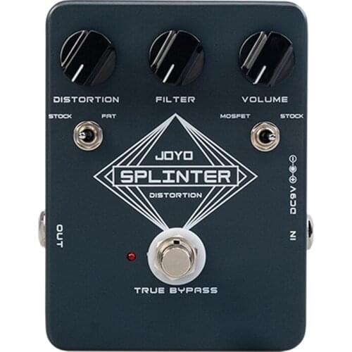 JOYO JF-21 SPLINTER Sought-After Classic Distortion Fuzz Guitar Effect Pedal True Bypass for Electric Guitar Bass