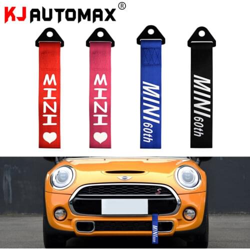 KJAUTOMAX for Mini Cooper tow rope F55 F56 F60 R55 R56 R60 Red Heart Pink Heart Black Blue 60th Anniversary
