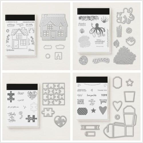 Sea Of Textures Metal cutting dies and stampS For Scrapbooking Embossing Decorative Crafts DIY Paper Cards Stamp and DIES