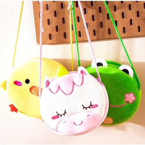 Fashion Children Girls Shoulder Bag Cute Unicorn Frog Animals Messenger Bag Kids Keys Coin Purse Cute Princess Mini Handbag