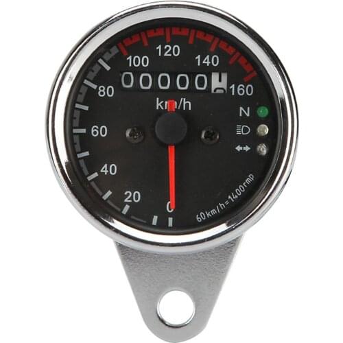 Motorcycle Dual Odometer Speedometer Gauge B For Yamaha Honda Suzuki Harley Davidson Kawasaki