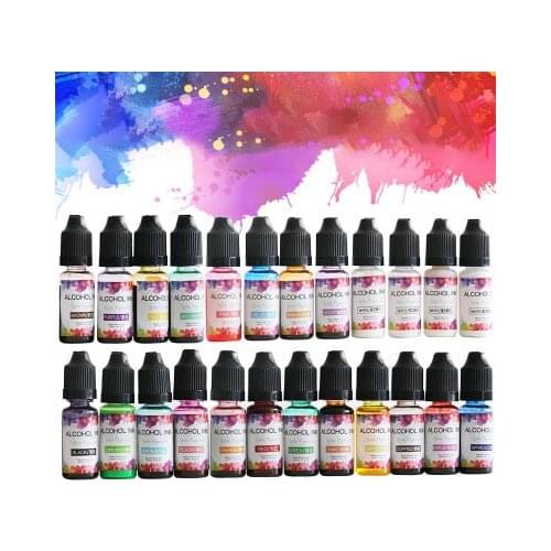24 Colors Set colorful Epoxy Resin Pigment for DIY Crafts Liquid Colorant Dye Ink Diffusion Resin Jewelry Making for resin
