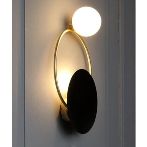 Loft bed wall lamp crystal wall lamp stone led mirror light living room corridor bedroom bedside home deco wall lamp