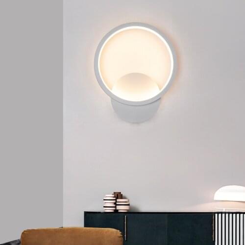 Modern Chinese Style Art Wall Lamp Stair Aisle Corridor Background Wall Bedroom Bedside Wall Round LED Lamp