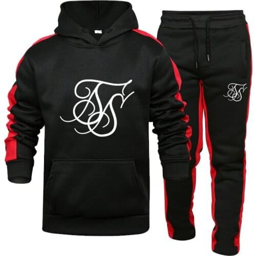 2021SikSilk New Men Women Couple Fashion Sports Suit Candy Color Long-Sleeved Pullover Spring Autumn Must-Have Hoodie+13