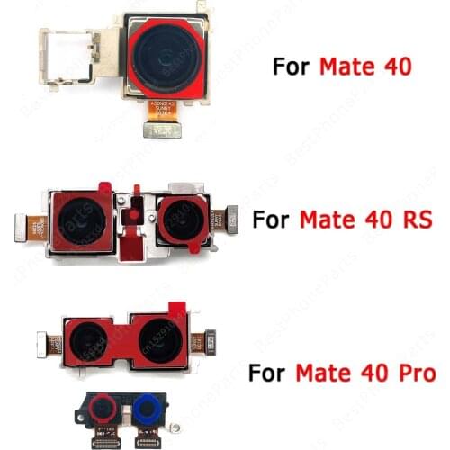 Original Rear Front Camera For Huawei Mate 40 Pro RS Porsche Design Back Frontal Selfie Camera Module Replacement Spare Parts