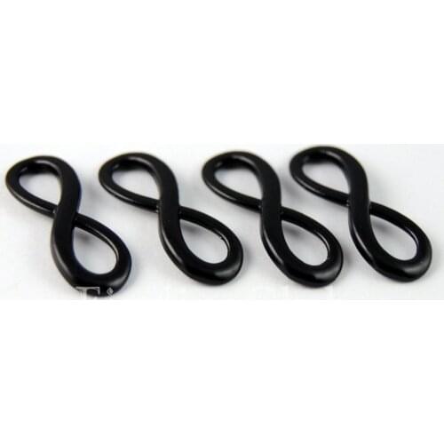 30pcs alloy Black Infinity Charms Connector "8" Charm DIY Metal Bracelet Necklace Jewelry Findings A187