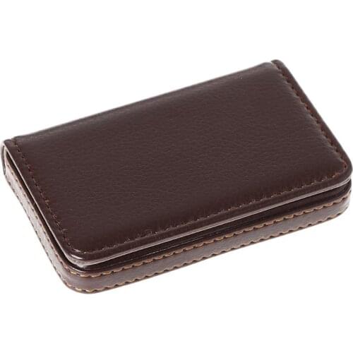 Portable Business ID Credit Card Wallet Holder Pocket Leather Waterproof Case